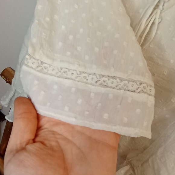 Zara Boho Frill Sheer Top - Picture 13 of 14